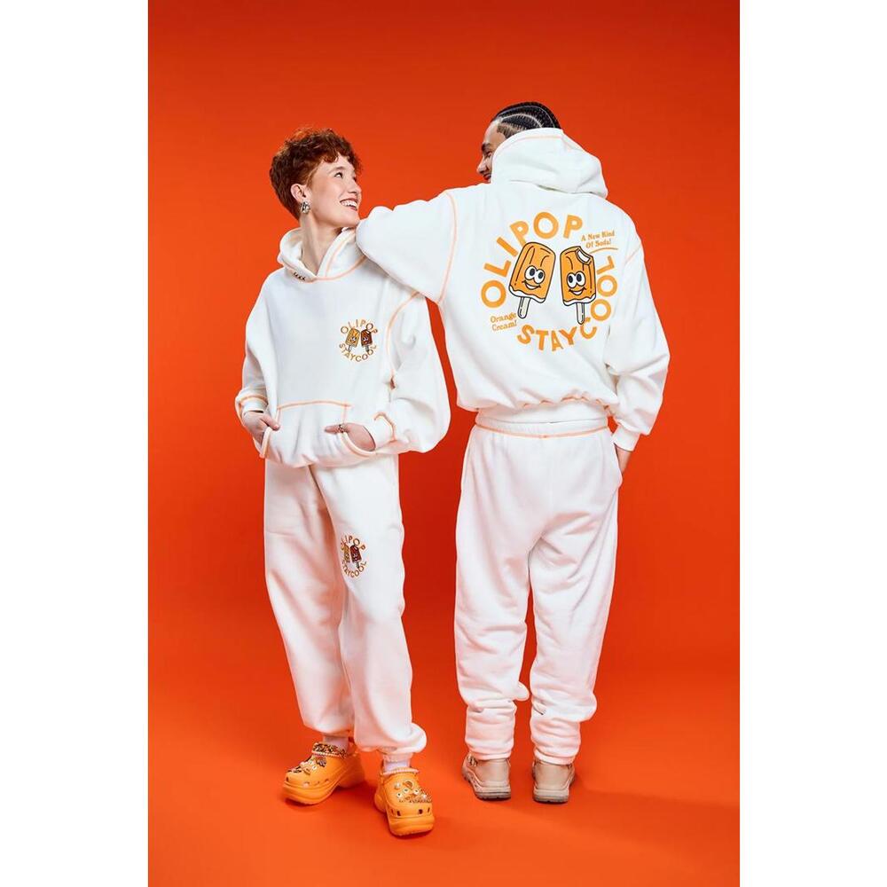 STAYCOOL X OLIPOP COLLABORATION Orange Cream Sweatpants XXL NWT